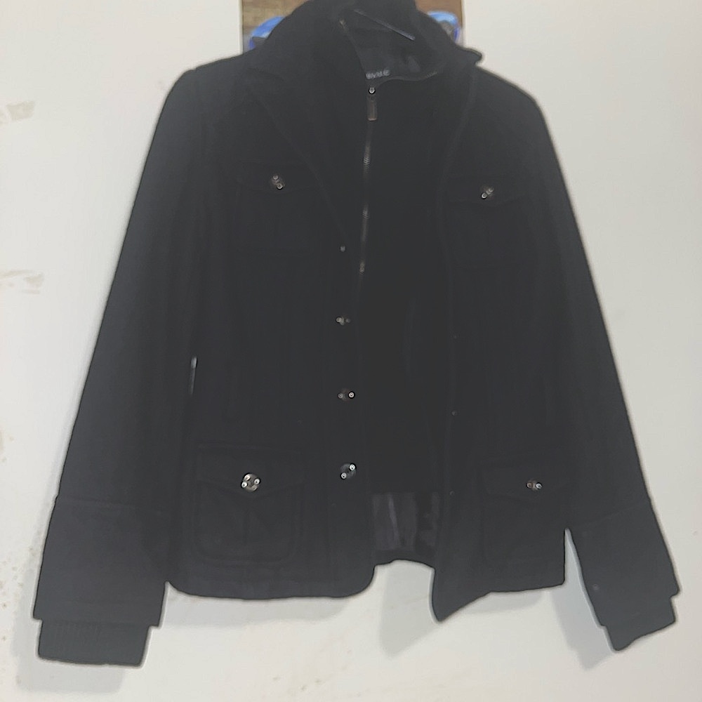 Black Jacket with Button Details ~ Zara Basic